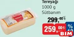 SÜTBANIM TEREYAĞI 1000 G fiyat ve kampanya bilgisi